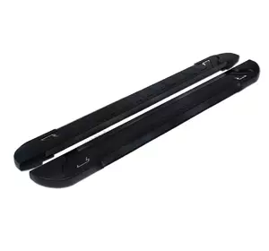 Бокові пороги RedLine Black (2 шт., алюміній) для Ford Courier 2014-2023 рр Бокові пороги RedLine Black (2 шт., алюміній) для Ford Courier 2014-2023 рр