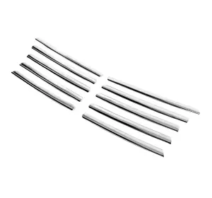 Накладки на решітку (V-class, нерж) 10 частин для Mercedes Vito W638 1996-2003 років Накладки на решітку (V-class, нерж) 10 частин для Mercedes Vito W638 1996-2003 років