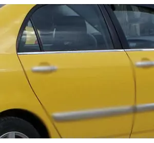 Зовнішня окантовка стекол (4 шт, нерж.) для Toyota Corolla 2002-2007 років Зовнішня окантовка стекол (4 шт, нерж.) для Toyota Corolla 2002-2007 років