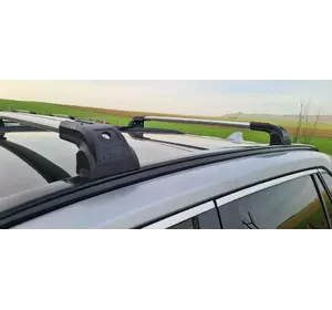 Поперечний багажник на інтегровані рейлінги Strong (2 шт) Сірий для Toyota Rav 4 2019-2024 Поперечний багажник на інтегровані рейлінги Strong (2 шт) Сірий для Toyota Rav 4 2019-2024