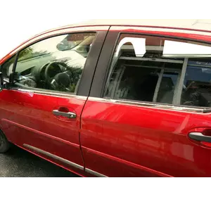 Окантовка вікон (4 шт., нерж.) для Toyota Yaris 2010-2020 рр