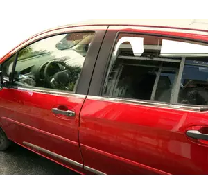 Окантовка вікон (4 шт., нерж.) для Toyota Yaris 2010-2020 рр Окантовка вікон (4 шт., нерж.) для Toyota Yaris 2010-2020 рр