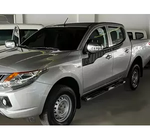 Верхні молдинги дверей (4 шт, ABS) для Fiat Fullback 2016-2024 рр Верхні молдинги дверей (4 шт, ABS) для Fiat Fullback 2016-2024 рр