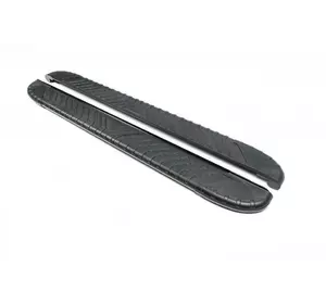 Бокові пороги Bosphorus Black (2 шт., Алюміній) для Fiat Doblo I 2001-2005 рр Бокові пороги Bosphorus Black (2 шт., Алюміній) для Fiat Doblo I 2001-2005 рр