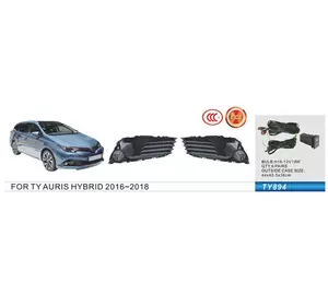 Протитуманки Hibryd 2015-2018 (2 шт, галогенні) для Toyota Auris рр