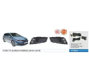Протитуманки Hibryd 2015-2018 (2 шт, галогенні) для Toyota Auris рр Протитуманки Hibryd 2015-2018 (2 шт, галогенні) для Toyota Auris рр