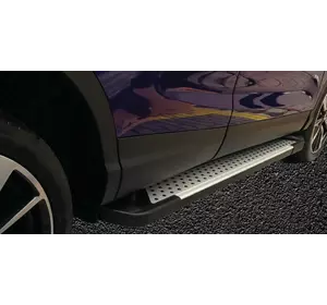 Бокові пороги Allmond Grey (2 шт., алюміній) для Mercedes GLE/ML сlass W166 Бокові пороги Allmond Grey (2 шт., алюміній) для Mercedes GLE/ML сlass W166