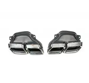 Насадки на глушник GLE63 AMG для Mercedes GLE/ML сlass W166 Насадки на глушник GLE63 AMG для Mercedes GLE/ML сlass W166