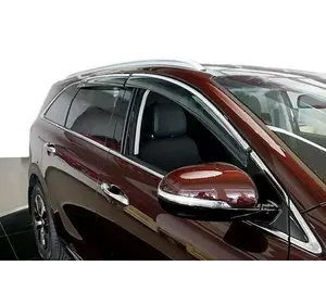 Вітровики з хром молдингом (4 шт, HIC) для Ауди Q7 2015-2024 рр Вітровики з хром молдингом (4 шт, HIC) для Ауди Q7 2015-2024 рр