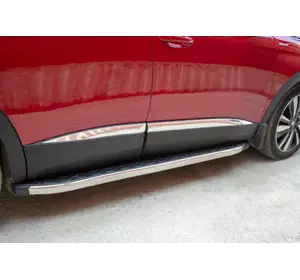 Молдинг дверний (4 шт, нерж) Carmos - Турецька сталь для Peugeot 3008 2016-2024 рр Молдинг дверний (4 шт, нерж) Carmos - Турецька сталь для Peugeot 3008 2016-2024 рр