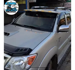 Козирок лобового скла (Meliset LED) для Toyota Hilux 2015-2024 рр Козирок лобового скла (Meliset LED) для Toyota Hilux 2015-2024 рр