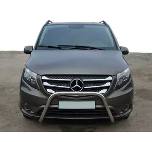 Кенгурятник WT006 (нерж.) для Mercedes Vito / V-class W447 2014-2024 рр Кенгурятник WT006 (нерж.) для Mercedes Vito / V-class W447 2014-2024 рр