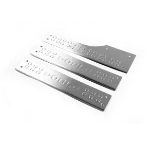 Накладки на внутрішні пороги OmsaLine (нерж.) 4 шт, OmsaLine - Італійська нержавійка для Fiat Doblo II 2010-2022 рр Накладки на внутрішні пороги OmsaLine (нерж.) 4 шт, OmsaLine - Італійська нержавійка для Fiat Doblo II 2010-2022 рр