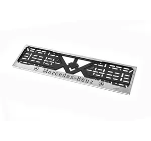 Рамка під номер хром Mercedes (1 шт, нержавіюча сталь) для Тюнінг Mercedes Рамка під номер хром Mercedes (1 шт, нержавіюча сталь) для Тюнінг Mercedes