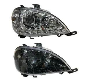 Передні фари (2 шт) Темна для Mercedes ML W163 Передні фари (2 шт) Темна для Mercedes ML W163