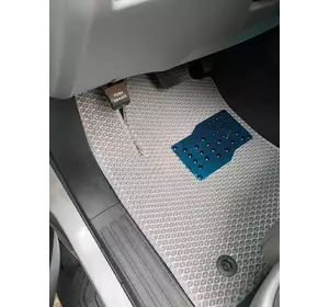 Поліуретанові килимки 3 ряди (EVA, сірі) Середній ряд - підлокітник для Toyota Sequoia