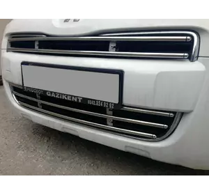 Решітка цільна 2008-2012 (нерж) 2012-2024 для Citroen Berlingo 2008-2018 рр Решітка цільна 2008-2012 (нерж) 2012-2024 для Citroen Berlingo 2008-2018 рр
