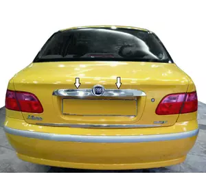 Хром планка над номером (нерж.) для Fiat Albea 2002-2024 рр Хром планка над номером (нерж.) для Fiat Albea 2002-2024 рр