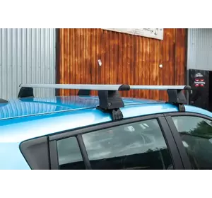 Автобагажник для гладкого даху (хром, пара) для Nissan Leaf 2010-2017 рр