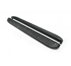 Бокові пороги Tayga Black (2 шт., алюм) для Toyota Fortuner 2006-2015 рр Бокові пороги Tayga Black (2 шт., алюм) для Toyota Fortuner 2006-2015 рр