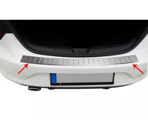 Накладка на задній бампер OmsaLine (SD, нерж) для Renault Megane IV 2016-2022 рр