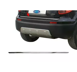 Кромка багажника (нерж.) для Fiat Sedici 2006-2024 рр Кромка багажника (нерж.) для Fiat Sedici 2006-2024 рр