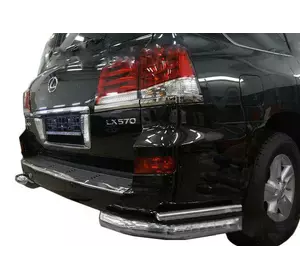 Задні подвійні куточки (нерж) для Lexus LX570/450d Задні подвійні куточки (нерж) для Lexus LX570/450d