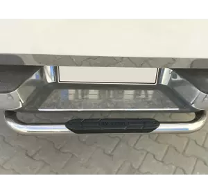 Задній захист Omsa (нерж) 70 мм для Fiat Fullback 2016-2024 рр Задній захист Omsa (нерж) 70 мм для Fiat Fullback 2016-2024 рр