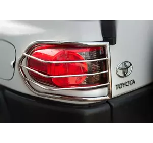 Захист задніх фонарів (нержавійка, 2 шт) для Toyota FJ Cruiser Захист задніх фонарів (нержавійка, 2 шт) для Toyota FJ Cruiser