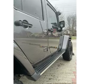 Бокові пороги Black (2 шт) для Jeep Wrangler 2007-2017рр Бокові пороги Black (2 шт) для Jeep Wrangler 2007-2017рр