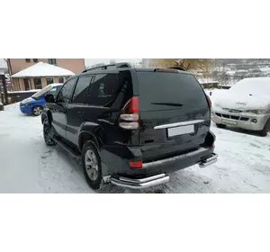 Задні подвійні куточки AK003-2 (2 шт., нерж) для Toyota Land Cruiser Prado 120 Задні подвійні куточки AK003-2 (2 шт., нерж) для Toyota Land Cruiser Prado 120