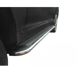 Бокові пороги Maydos v2 (2 шт., алюміній -2024 нерж) для Porsche Cayenne 2003-2010 рр Бокові пороги Maydos v2 (2 шт., алюміній -2024 нерж) для Porsche Cayenne 2003-2010 рр