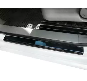 Накладки на дверні пороги (ABS-пластик) 3 шт, Мат для Volkswagen Caddy 2015-2020 рр Накладки на дверні пороги (ABS-пластик) 3 шт, Мат для Volkswagen Caddy 2015-2020 рр