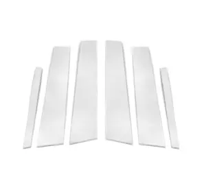 Накладки на дверні стійки (6 шт, нерж) для Mercedes C-сlass W205 2014-2021рр Накладки на дверні стійки (6 шт, нерж) для Mercedes C-сlass W205 2014-2021рр