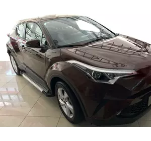 Бокові пороги Allmond Grey (2 шт., алюм) для Toyota C-HR 2016–2023 рр Бокові пороги Allmond Grey (2 шт., алюм) для Toyota C-HR 2016–2023 рр