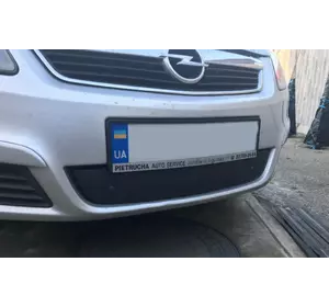 Зимова накладка на решітку (2005-2008) Глянцева для Opel Zafira B рр Зимова накладка на решітку (2005-2008) Глянцева для Opel Zafira B рр