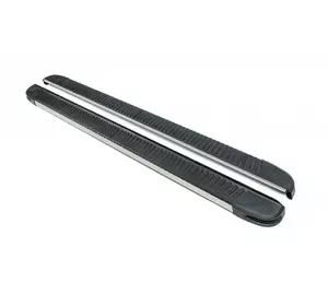 Бокові пороги Maya (2 шт., Алюміній) для Hyundai Tucson TL 2016-2021рр Бокові пороги Maya (2 шт., Алюміній) для Hyundai Tucson TL 2016-2021рр