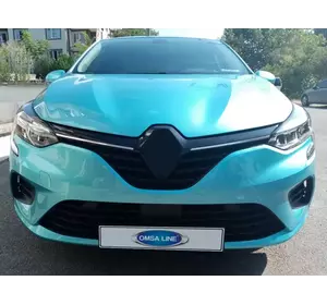 Накладки на решітку (2 шт) Carmos - Турецька сталь для Renault Clio V 2019-2024 рр
