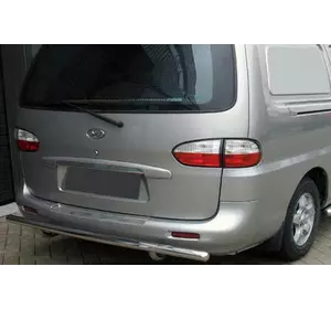 Задній захист AK002 (2 шт., нерж.) для Hyundai H200, H1, Starex 1998-2007 рр Задній захист AK002 (2 шт., нерж.) для Hyundai H200, H1, Starex 1998-2007 рр