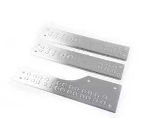 Накладки на внутрішні пороги Carmos (нерж.) 3 шт, Carmos - Турецька сталь для Fiat Doblo II 2010-2022 рр Накладки на внутрішні пороги Carmos (нерж.) 3 шт, Carmos - Турецька сталь для Fiat Doblo II 2010-2022 рр