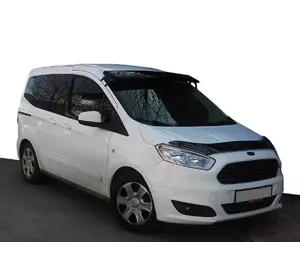 Козирьок на лобове скло (чорний глянець, 5мм) для Ford Courier 2014-2023 рр Козирьок на лобове скло (чорний глянець, 5мм) для Ford Courier 2014-2023 рр