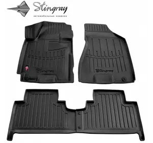 Килимки Stingray 3D (4 шт, поліуретан) для Kia Sportage 2004-2010 рр