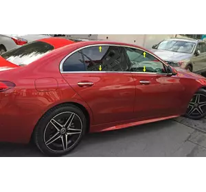 Повна окантовка вікон (нерж) для Mercedes C-class W206 2022-2024 рр Повна окантовка вікон (нерж) для Mercedes C-class W206 2022-2024 рр