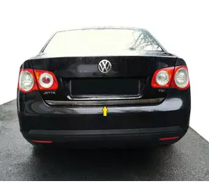 Кромка багажника (нерж) OmsaLine - Італійська нержавійка для Volkswagen Jetta 2006-2011 рр