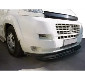 Передня накладка 2006-2013 (LIP, чорна) для Fiat Ducato 2006-2024 та 2014-2024 рр Передня накладка 2006-2013 (LIP, чорна) для Fiat Ducato 2006-2024 та 2014-2024 рр