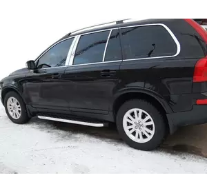 Бокові пороги BlackLine (2 шт., алюміній) для Volvo XC90 2002-2014 рр Бокові пороги BlackLine (2 шт., алюміній) для Volvo XC90 2002-2014 рр