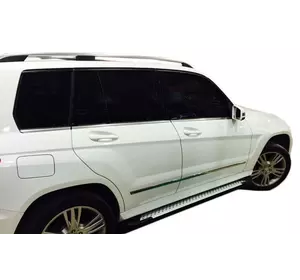 Бокові пороги Allmond Grey (2 шт, алюміній) для Mercedes GLK сlass X204 Бокові пороги Allmond Grey (2 шт, алюміній) для Mercedes GLK сlass X204