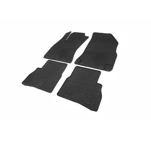 Гумові килимки (4 шт, Polytep) для Fiat Doblo II 2010-2022 рр Гумові килимки (4 шт, Polytep) для Fiat Doblo II 2010-2022 рр