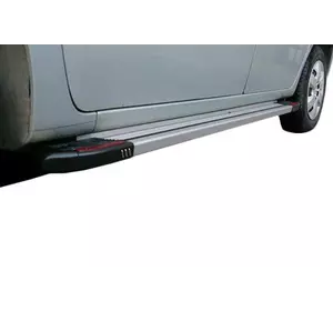 Бокові пороги Rainbow (2 шт., Алюміній) Коротка база для Mercedes Citan 2013-2021 рр Бокові пороги Rainbow (2 шт., Алюміній) Коротка база для Mercedes Citan 2013-2021 рр