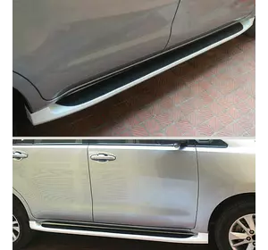 Бокові пороги (2 шт) для Toyota Innova 2015-2024 рр Бокові пороги (2 шт) для Toyota Innova 2015-2024 рр